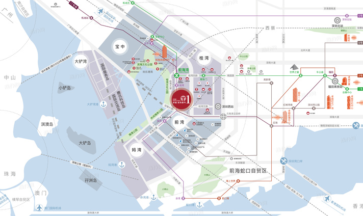 卓越前海壹号 新房楼盘出售效果图 4