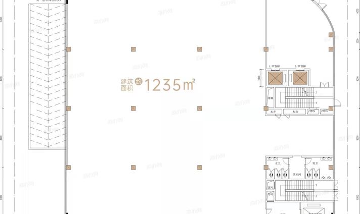 深圳新型研发办公用楼，1235方，配套2客一货，6层以下可生产用_图片3